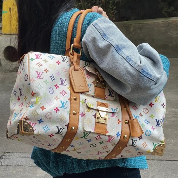 ルイ ヴィトン キーポル バンド リエール 45 ルイヴィトン ボストンバッグ 旅行 バッグ ブランド ヴィトン カラフル モノグラム 村上 隆 ルイビトン 飛行機 ボストン バッグ 持ち込み ルイ ヴィトン 偽物 - 画像 (2)