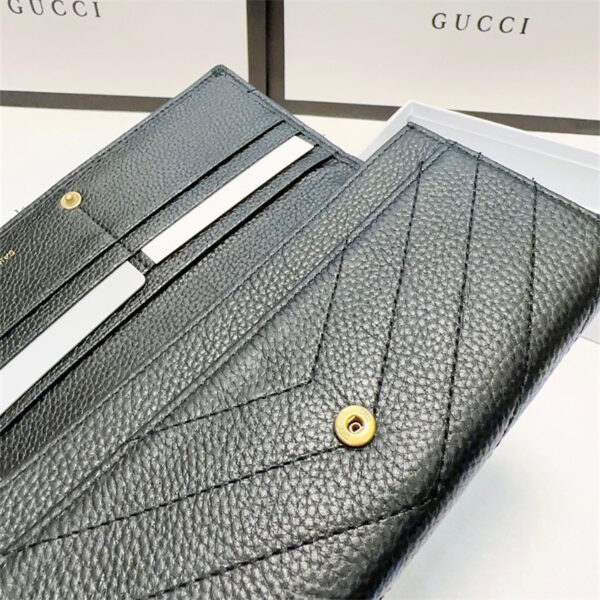 イブ サン ローラン 長 財布 レディース 長 財布 レディース 二 つ折り 50 代 女性 財布 ハイ ブランド サン ローラン モノグラム 財布 革 ロング ウォレット イブ サン ローラン 偽物 - 画像 (9)
