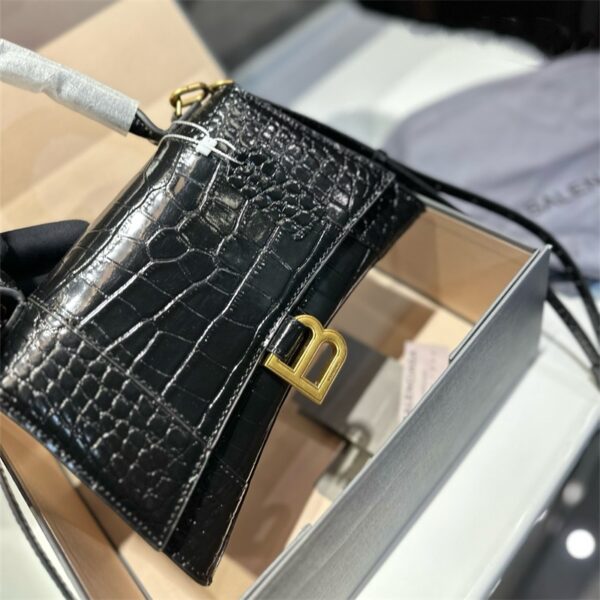バレンシアガ アワー グラス xs クロコダイル バッグ ブランド ショルダー バッグ ワニ 柄 ブランド ハンドバッグ ハイ ブランド ラグジュアリー ブランド バッグ バレンシアガ 偽物 - 画像 (4)