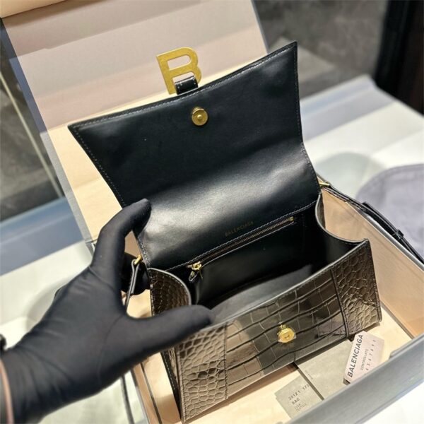 バレンシアガ アワー グラス xs クロコダイル バッグ ブランド ショルダー バッグ ワニ 柄 ブランド ハンドバッグ ハイ ブランド ラグジュアリー ブランド バッグ バレンシアガ 偽物 - 画像 (8)