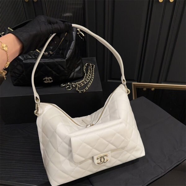シャネル ホーボー バッグ シャネル トート バッグ chanel ショルダー バッグ チェーン 小脇 に 抱える バッグ ハイ ブランド カバン 鞄 一生 もの レディース シャネル 偽物 - 画像 (14)