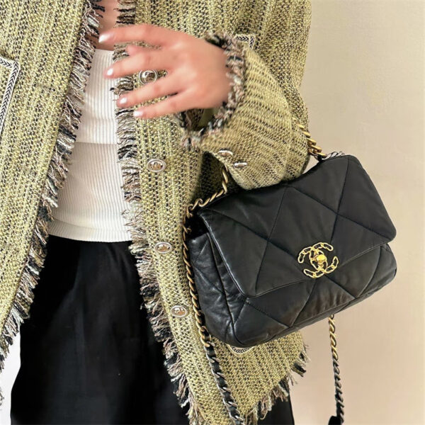 chanel 19 ハンドバッグ シャネル バッグ ショルダー 2way ハンドバッグ 本 革 ショルダー バッグ レディース 人気 ブランド 女性 バッグ 人気 ブランド シャネル バッグ 偽物 シャネル ディズヌフ
